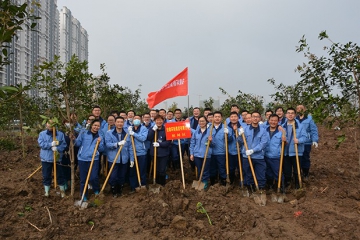 Planting trees for forty years composes a new chapter to Anqing city